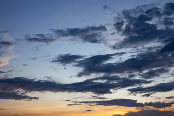 beautiful orange sunset