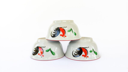 Legendary most popular design of Indonesian bowl mangkok ayam jago © R_yuliana