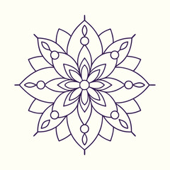 Modern mandala design vector