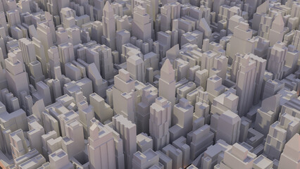Obraz premium The city image for real estate or property concept 3d rendering.