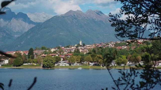 Town of Colico at Lake Como, Italy