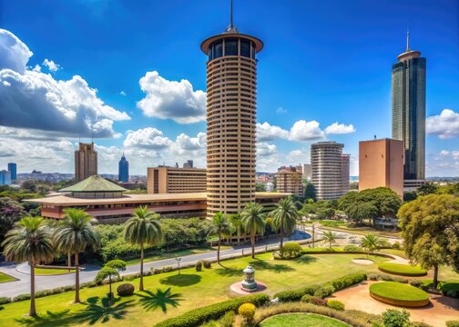 Kenyatta International Conference Centre in Nairobi's Central Business District on a Clear Day