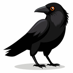 Stunning American Crow Vector Illustration High-Quality Graphics for Designers