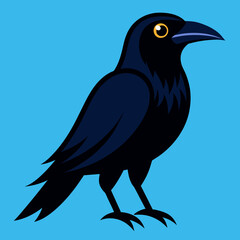 Stunning American Crow Vector Illustration High-Quality Graphics for Designers