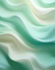Abstract wavy pattern in green