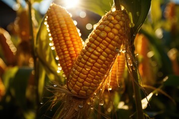 Corn lines used to spread crosses., generative IA