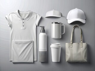 Professional Promotional Merchandise Package Mockup for Branding and Marketing Presentations Display