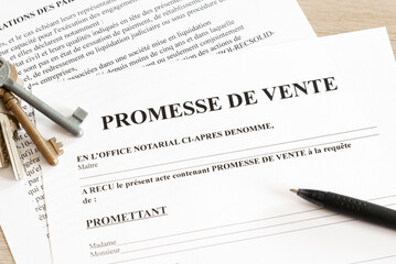 Promesse de vente d'un bien immobilier