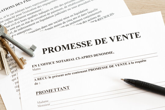 Promesse de vente d'un bien immobilier
