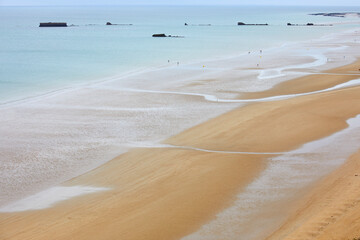 The Asnelles landing Beach, Normandy, France