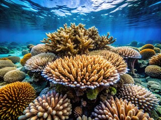 Stunning Close-Up of Dead Coral Structure Highlighting Environmental Issues in Marine Ecosystems