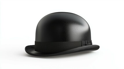 Fototapeta premium A black hat with a black ribbon around it