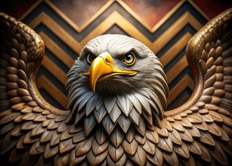 Symbolic representation of a historic bird associated with the Third Reich era in Germany