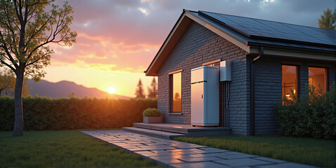 Electrical energy storage wall box for charging electric cars, electrical appliances and private households