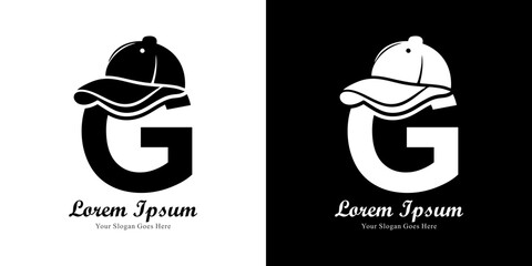 G-shaped logo design wearing a hat
