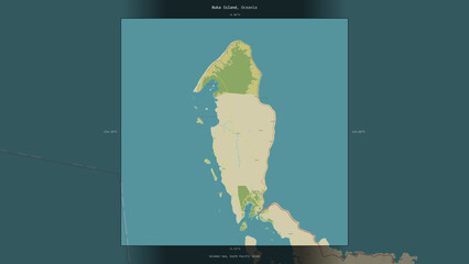 Buka Island, Papua New Guinea, highlighted and labelled. Topo Humanitarian © zelwanka