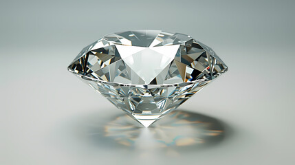 diamond on white  Generative AI.