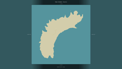 Eiao Island, France, highlighted and labelled. Topo Humanitarian © zelwanka