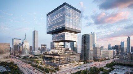 Modern Cityscape with Innovative Architecture Design