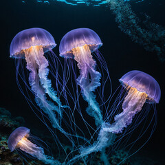 Fototapeta premium Colorful Jellyfish