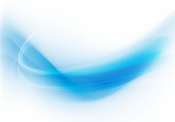 Fototapeta premium Blue curve swirl background concept with copy space