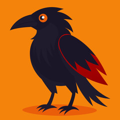 Chihuahuan Raven Vector Illustration High-Quality Design for Nature Enthusiasts