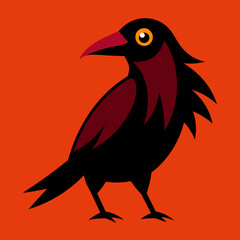 Chihuahuan Raven Vector Illustration High-Quality Design for Nature Enthusiasts