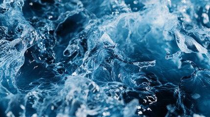 Obraz premium A background with a rippling water effect in cool blue tones. 