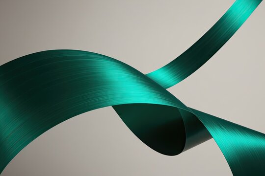 Vibrant Emerald Radiant Stripe on Opaque Background