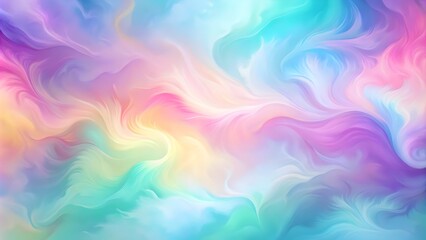 Obraz premium dynamic pastel clouds and bright flowing lines in an abstract sky