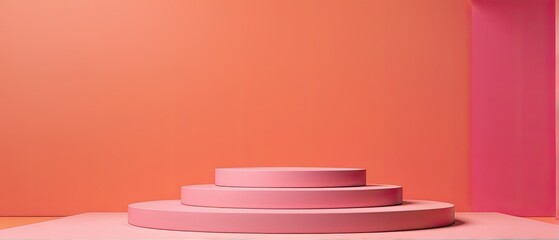 Obraz premium Minimalist Pink Platform