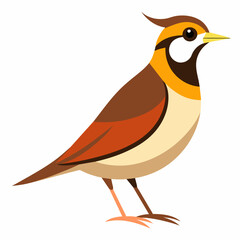 Stunning Horned Lark Vector Illustration Perfect for Nature Lovers