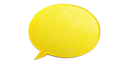 speech bubble on transparent background