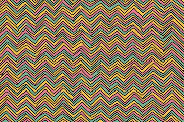 Fun Zigzag Doodle Line Pattern for Kids Designs and Colorful Backgrounds