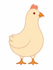 Cute chicken design stock illustration