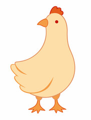 Cute chicken design stock illustration