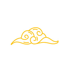 chinese cloud line elements