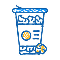 popcorn corn doodle icon sketch vector. popcorn corn sign. isolated symbol illustration