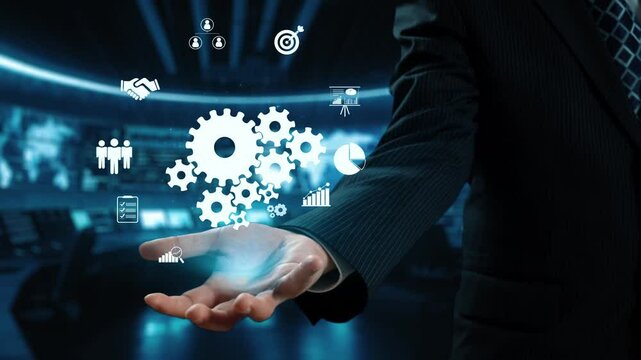 Business person fosters teamwork and collaboration, enhancing team function and productivity. Elevating teamwork through strategic collaboration and shared goals. UUID
