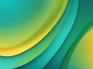 Fototapeta premium Beautiful yellow, green and turquoise, colorful gradient abstract background