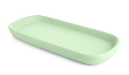 Silicone stand for bath set on white background