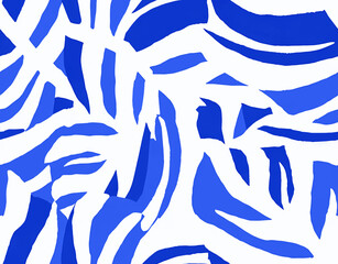 Abstract leaf pattern illustration vector.