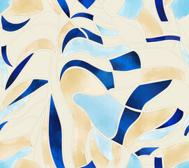 Geometric abstract pattern illustration vector.