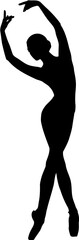 illustration about ballerina silhouette isolated on white background