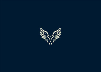 Vector illustration of Eagle Logo Design