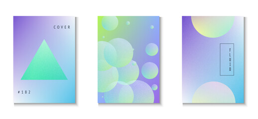 Fototapeta premium Triangle Design. Noise Minimal Shape. Holographic Poster. Hipster Placard. Memphis Elements. Cyberpunk Trend Template. Violet Grain 3d Set. Pink Triangle Design