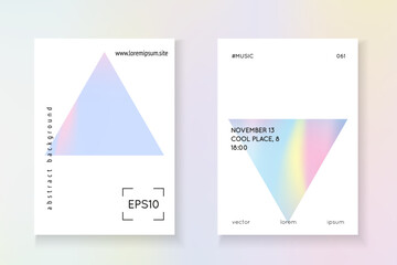 Hologram Fluid. Purple Neon Cover. Plastic Vector. Fashion Banner. Business Retro Template. Geometry Poster. Holographic Shape. Violet Hologram Fluid