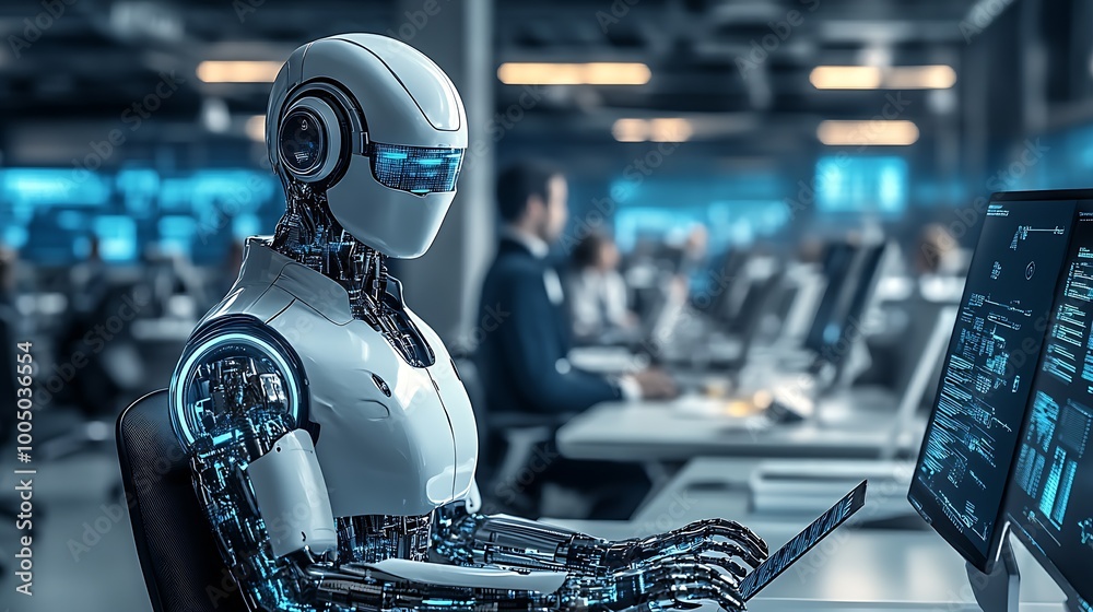 Poster AI technology reshaping job types and creating new roles : Generative AI