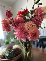 Dahlia flower bouquet