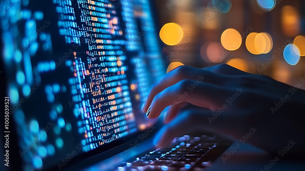 Poster computer program that detects scammers, real photo in light colors, : Generative AI